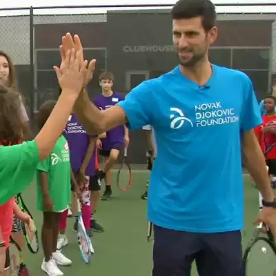 Tennis suit cotton T-shirt short-sleeved polo little German Djokovic memorial T-shirt the same paragraph