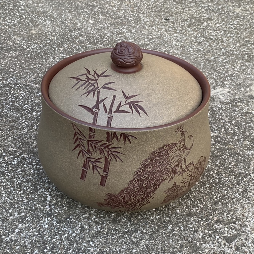 Yixing Purple Sand Tea Leaf Pot Boutique Purple Sand Sealing Jar Home Woke Tea Jar One Catty of Pu'er Deposit Tea Pot-Taobao