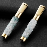 Zobo Zhengpai Cigarettecar Caring Natural Emerald Cirgulation Filter можно очистить до сигарет, дым, дыма и толщины двойное использование