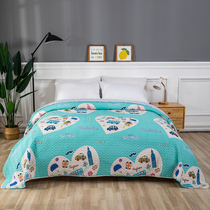Cotton twill bed cover Single-piece double-sided cotton washable machine washable Korean sheets padded Tatami quilted quilt
