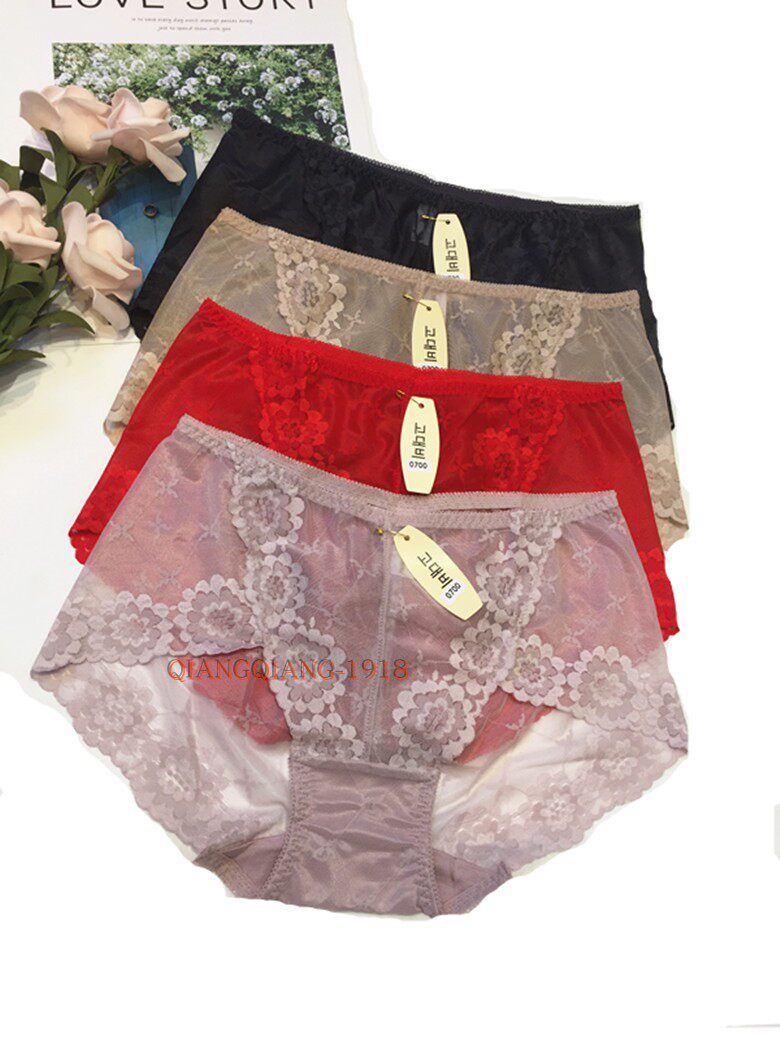 Gu Fei 0700 light and thin sexy lace perspective women's panties in the waist bag hip breathable hot seamless hollow briefs