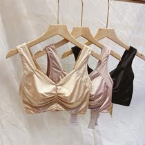 Summer 7709 middle-aged CD cup thin maintenance bra no steel ring underwear wide shoulder strap vest type large size bra