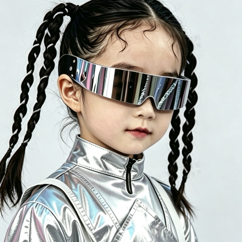 Children's Ai Technology Future Glasses Performance Technology Show Cyber Cool Internet Celebrity Same Style Sunglasses Gift