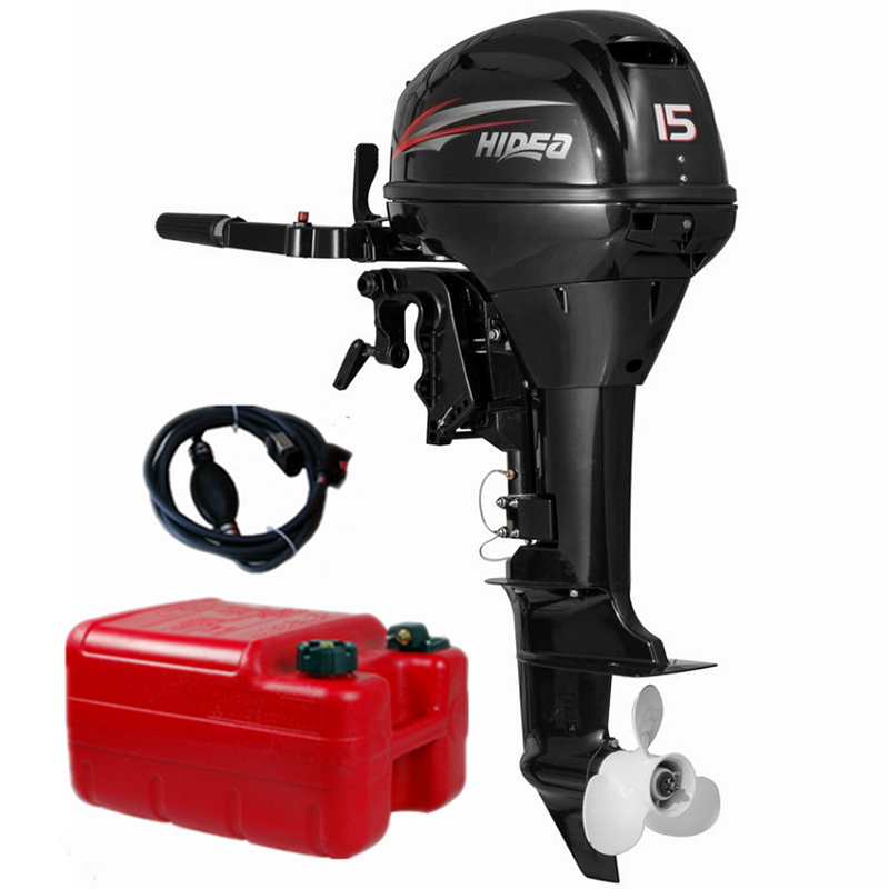 HIDEA sea's 2-stroke 15-horsepower outboard outboard machine rubber boat assault boat double-cylinder water-cooled gasoline engine