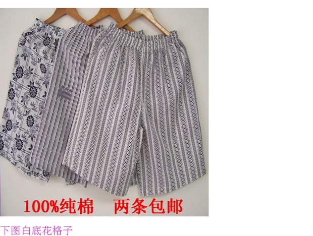 Mùa hè nam 100% dệt cotton nhà quần năm quần quần nửa quần quần thể thao bãi biển quần jean nam