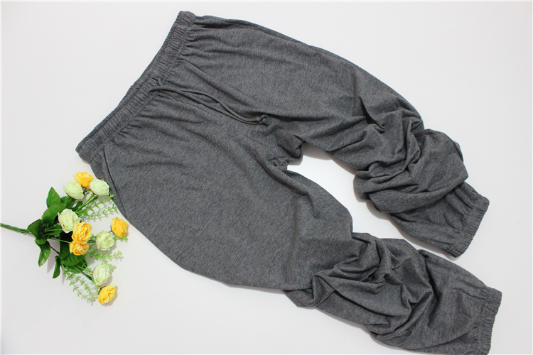 Quần pyjama nam và nữ mùa hè và quần mùa thu cotton chân mỏng phần rộng kích thước lớn thường xuyên cotton thể thao nhà quần mùa hè quần thun nam