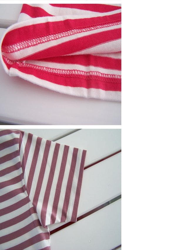 Kiểm soát sọc Nữ mùa hè mỏng tay ngắn T 桖 cotton Lycra cotton mỏng đồ ngủ nhà có thể mặc áo shop thời trang nam