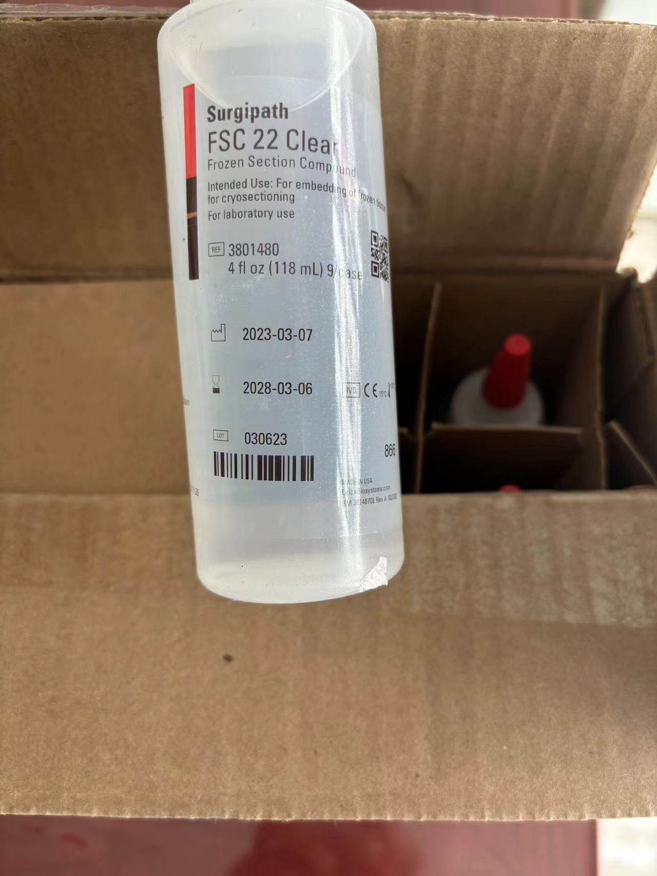 进口徕卡Leica莱卡oct冰冻切片包埋剂 FSC22 118ml包票汉林生物
