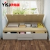 Full đa chức năng nhỏ cửa sổ nhà chung cư tùy chỉnh và giường tatami hiện đại tủ tủ quần áo nhỏ gọn giường lưu trữ một sự kết hợp - Giường