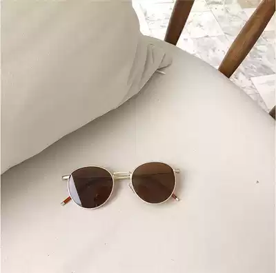 South Korea East Gate Oval ins big hot sunglasses sunglasses female retro Net red oval holiday polarized glasses