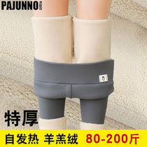 Underpants female winter exterior wearing plus suede thickened warm high waist display slim high end spontaneous hot female pants elastic 100 hitch fit