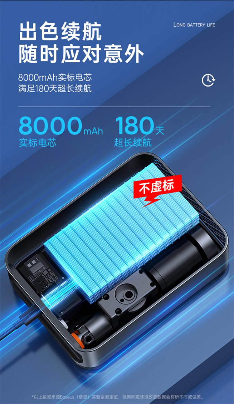 Car-mounted air pump and emergency power starter all-in-one device with digital display, high-power power bank, emergency power source, and ignition tool