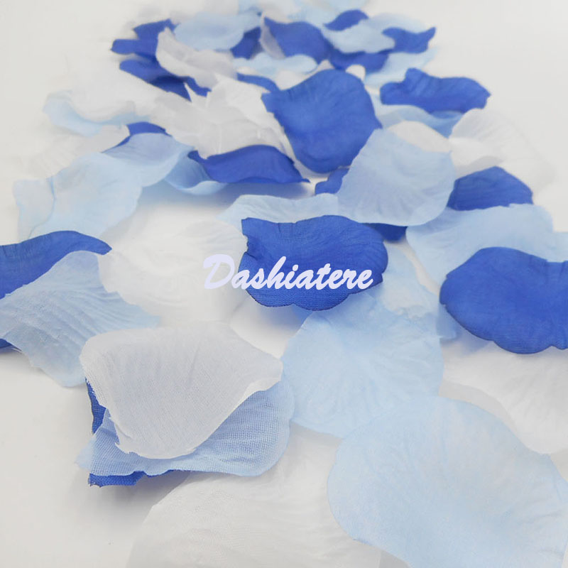 Wedding Bed Delight bed Flowers Emulated Rose Petal Bed Sprinklers White Light Blue Treasure Blue Wedding Hands tossed flakes-Taobao