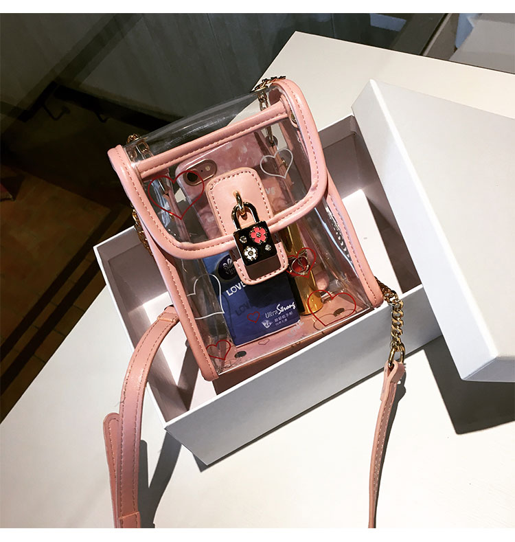 Mùa hè mới mini bag nữ 2018 triều mới gói trong suốt jelly điện thoại di động túi chuỗi túi túi Messenger túi đeo chéo nam hàng hiệu