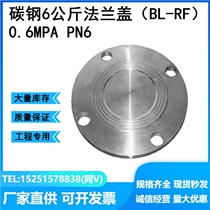 6kg carbon steel flange blind plate 0 6MPA stuffy cover flange cover PN6 market product BL-RF plugging cover DN80 100