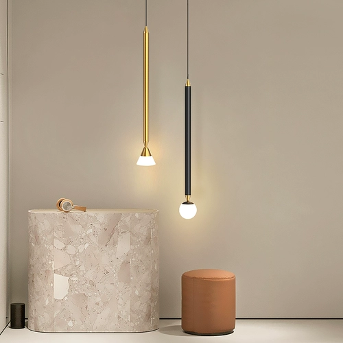 Креативная золотая современная и минималистичная люстра, барный светильник для гостиной для кровати, легкий роскошный стиль