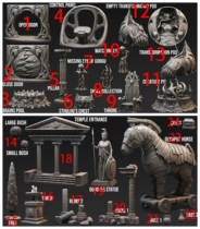 Workshop of the Night Door Key Miniature Model Scene Accessories 2020.06 2020.04 Ratio 1 to 35