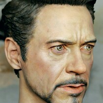 Han Dong Iron Man Tony head sculpture painting video tutorial
