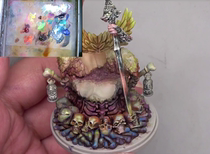 Guo Hengzhi kd queen miniature painting tutorial section 5 KD queen platform to make color material portrayal