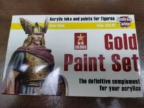 Andrea Andrew Waterborne Paint 08 Gold TMM Metallic Waterborne Paint Set Colorless Soldier History