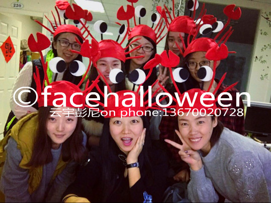 Net red shark crayfish crab hat headgear performance company annual meeting national festival headwear headband