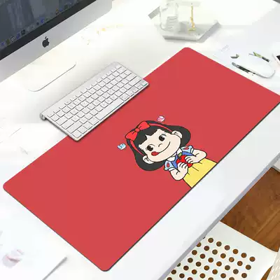 Student oversized mouse pad thick cute girl small ball laptop office computer keyboard table pad lock edge