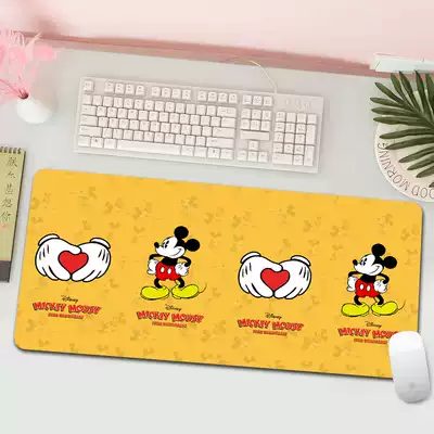 New oversized mouse pad custom thick game Office table pad Net red Mickey mouse lock edge keyboard pad