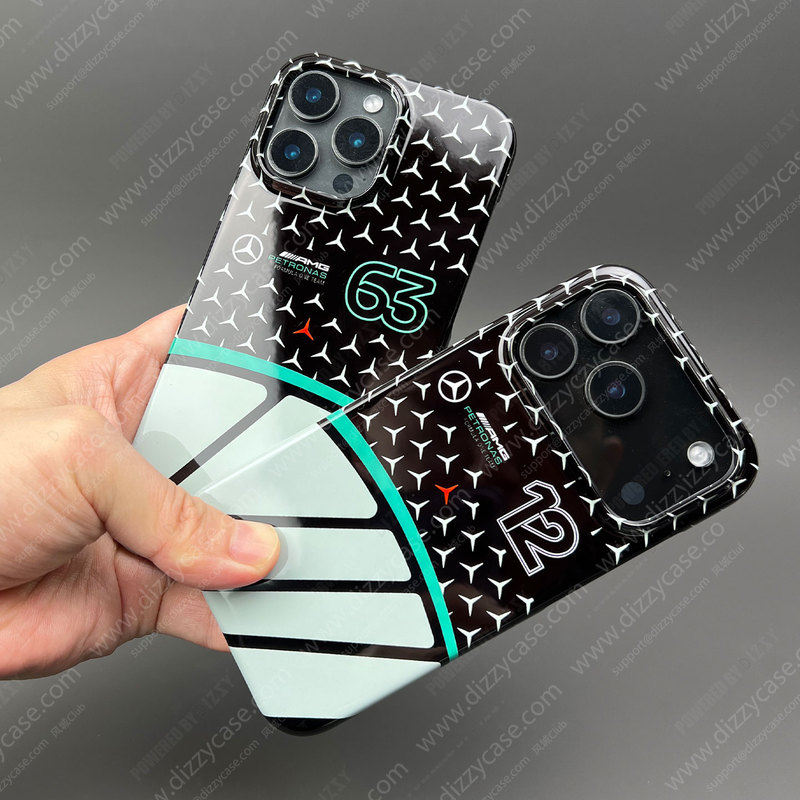 Dizsy F1 Mercedes 2026 George Russell Gr63 Tricolor Star Matrix Painted Phone Case Kimi Antonelli Apple 17 Air Magnetic Full Cover