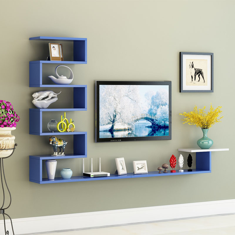 Wall-mounted TV cabinet living room wall hanging cabinet wall cabinet hanging small set-top box rack modern decorative cabinet wall cabinet