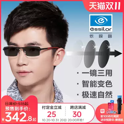 Double 11 pre-sale Ivision Road color changing Lens 1 67 eighth generation full sight drilling Crystal A3 anti-UV myopia lens