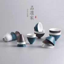 Handmade ceramic tea cup Zen coarse pottery cup Japanese hat cup Tea bowl Large capacity Kung Fu Tea cup Single cup