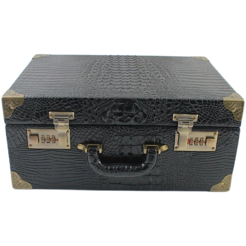 Hairdressing toolbox portable retro new hair stylist password lock hairdressing scissors storage box hairdresser toolbox