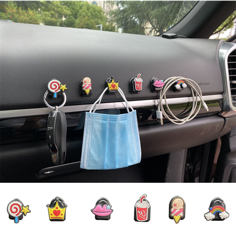 Car-in-car hook pasted front row creative practical cartoon cute car vehicle vehicle multi-function seat back