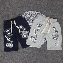 Lis new shorts outside the code day single boy cotton terry Childrens Home Leisure baby Summer tail single