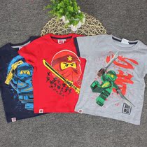 LE high Foreign Trade Childrens short sleeve T-shirt boys baby coat girls base shirt cotton shirt export