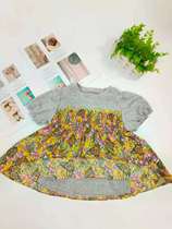 2021 Pure Cotton Girls Summer Blouses Skirt Knit Clot-Knit Blouse Skirt