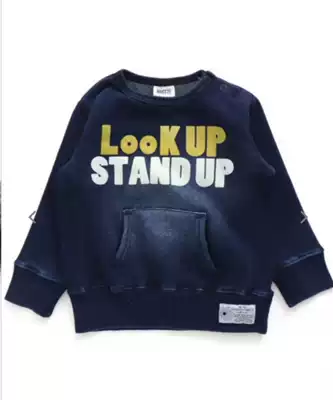 Daily single BREEZE children's clothes boys and girls plus velvet children's casual top autumn dress jumper fleece