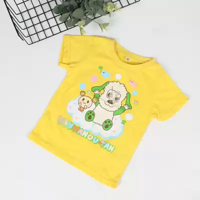 Foreign trade baby short-sleeved T-shirt men's treasure top clothes Children's short-sleeved girls ' children's half-sleeved shirt boys summer clothes 90 yards
