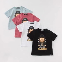 Short sleeve half sleeve half sleeve thin summer dress blouse for gorilla children 1130