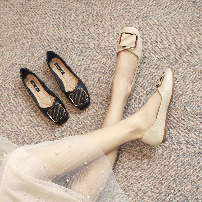 Brand Special Offer Genuine Leather Loafers 2026 Spring/Summer French Style Soft-Soled Mom's Flat Shoes Shallow Versatile Single Shoes for Women