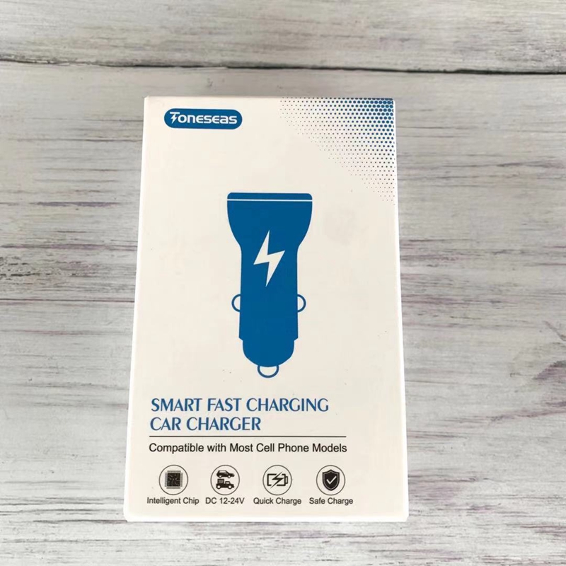 TONESEAS Motor charging QC3 0 PD Dual-port On-board Fast Charger 36W Applicable to Samsung Apple Xiaomi