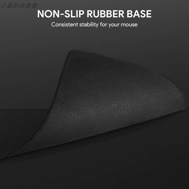 Aukey Small Keyboard Mouse Pad Smooth Surface Non-Slip Rubber Gaming Black Mouse Desk Pad 3mm Thick