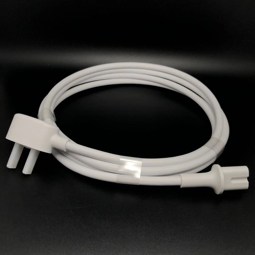 Original Google white 2 meters two holes 8 suffix power cord two sockets multi-port desktop charger universal audio wire