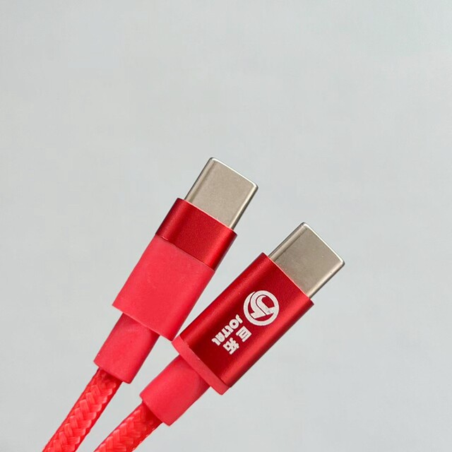 Jutuo Original 1.8m W/100W Dual Type-C 3A/5A Charging Ctoc Braided Data Cable Pd Fast Charging Suitable for Xiaomi Samsung Apple 15 16 Mobile Phones Tablets Laptops