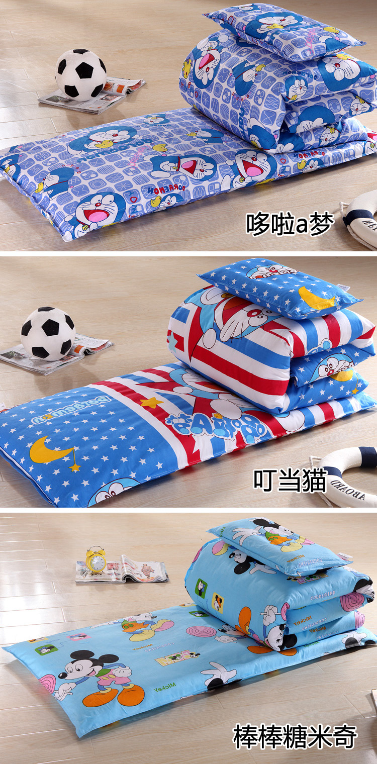 Mẫu giáo quilt ba mảnh bộ đồ giường cotton bé quilt cover cotton trẻ em nap bởi các bé sáu mảnh bộ đồ giường