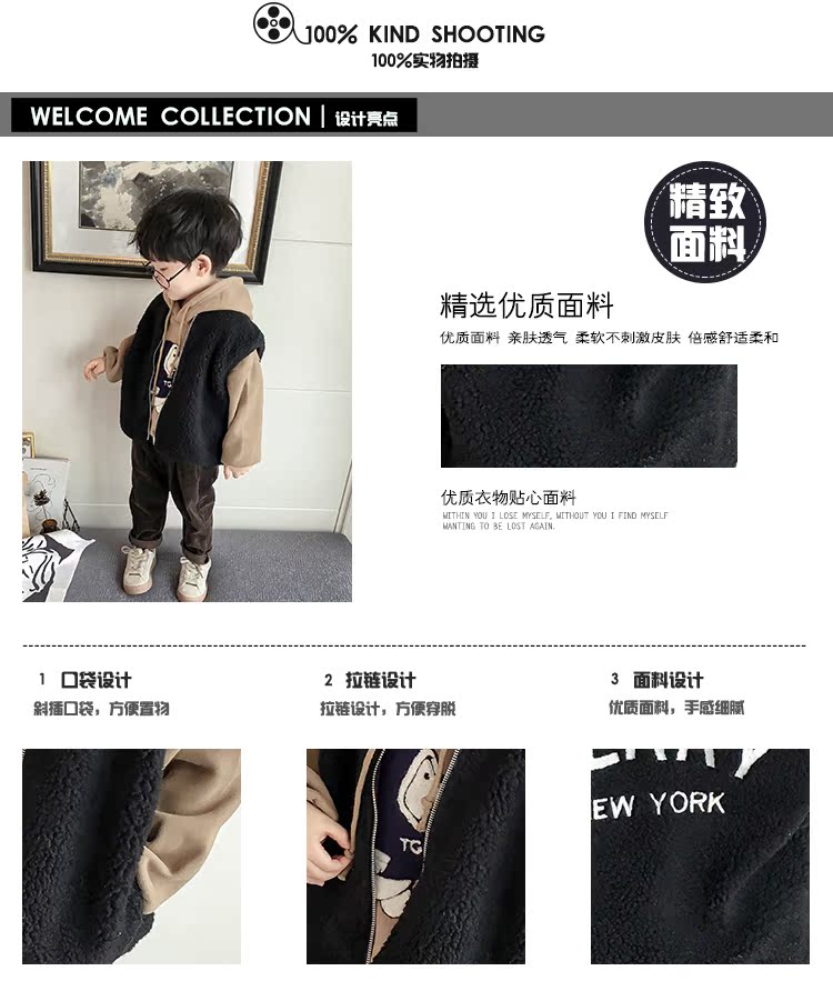Áo vest bé trai cotton mùa thu đông 2018 phiên bản mới của Hàn Quốc cho bé mặc áo ngoài mùa đông ấm áp cho bé áo gile bé gái hàng độc