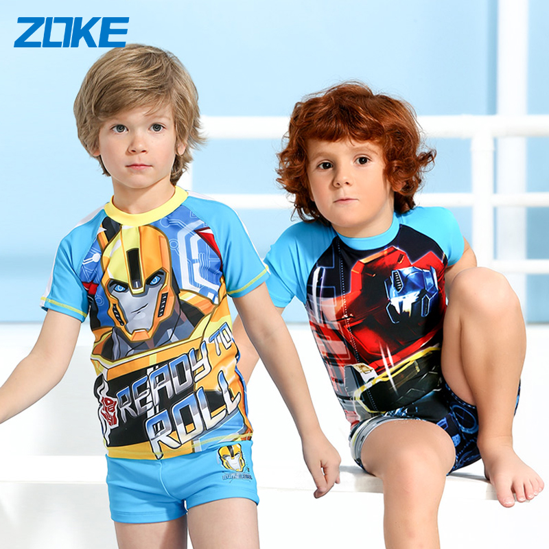 little boys in swimwear