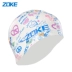 Mũ bơi silicon ZOKE Tóc nam dài không thấm nước Earmuffs không đầu chuyên nghiệp chống trượt doodle thời trang hoạt hình