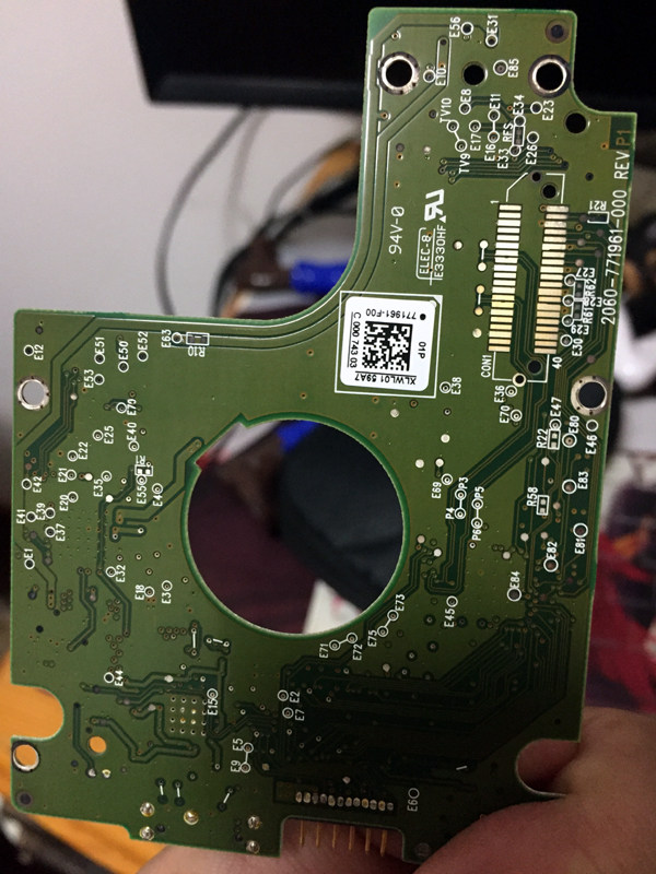 WDWestern portable hard disk circuit board PCB board number: 2060-771961-000 REV P1 USB interface