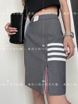  Thom Browne short skirt 21 new TB bag hip skirt gray mid-skirt wild suit split skirt